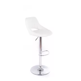 G21 Aletra bárszék, fehér, műbőr