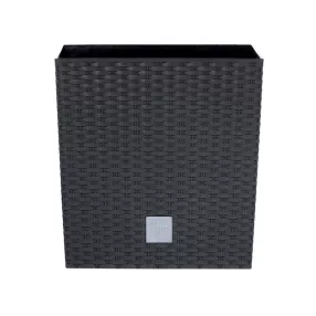 Prosperplast Rato Square kaspó antracit 26,5 x 26,5 x 50 cm