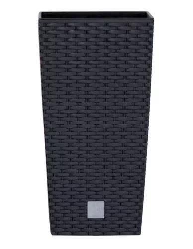 Prosperplast Rato Square kaspó antracit 26,5 x 26,5 x 50 cm