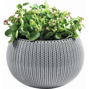 Felfüggeszthető virágcserép Keter COZY M Cloudy grey