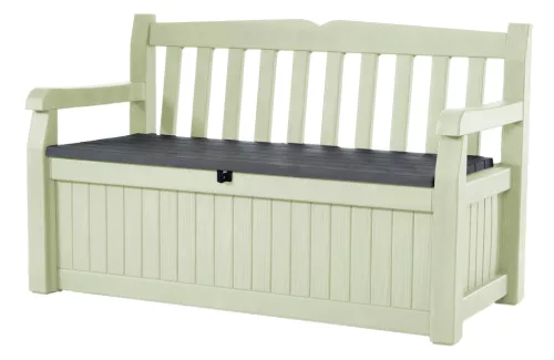Keter Eden Garden Bench 265L kerti pad, bézs