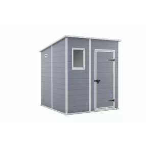   Keter MANOR 6 x 6 Penthouse kerti tároló szürke / fehér, padlóval