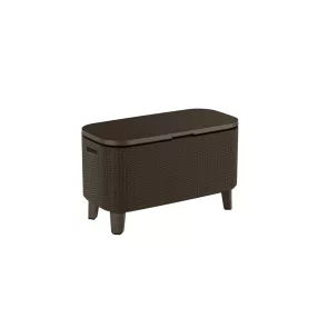 Keter Bevy Bar Cool kerti asztal, barna rattan