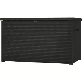 Keter Java 850 L rattan kerti box, grafit