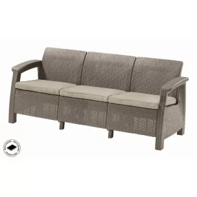   Kerti bútor Keter Corfu love seat max három személyes kanapé, cappuccino szín