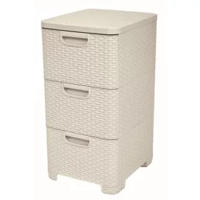 Curver Style 3x14L fiókos polc, fehér