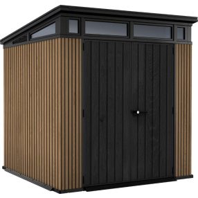   Kerti ház Keter PENT Signature 7x7 Vertical barna, padlóval