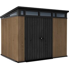   Kerti ház Keter PENT Signature 9x7 Vertical  barna, padlóval