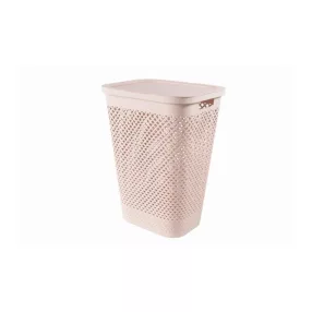 Curver Pure 55 l rózsaszín szennyestartó fedéllel