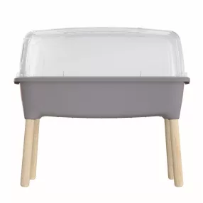   Prosperplast RESPANA PLANTER WOOD HIGH SET palántázó 78 cm szürke kő