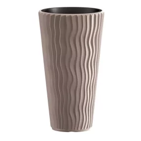 Prosperplast SANDY SLIM virágcserép mokka 29,7 cm