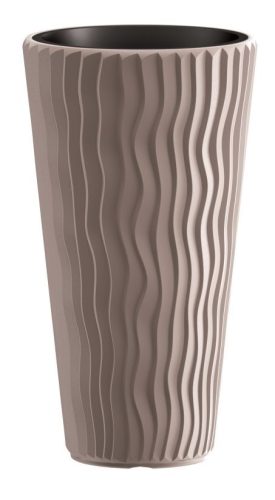 Prosperplast SANDY SLIM virágcserép mokka 29,7 cm