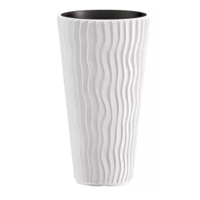 Prosperplast SANDY SLIM virágcserép fehér 39 cm