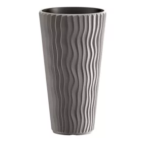 Prosperplast SANDY SLIM virágcserép szürke 39 cm