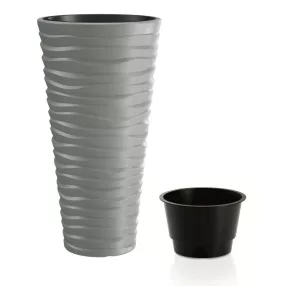 Prosperplast SAND SLIM virágcserép szürke 29,6 cm