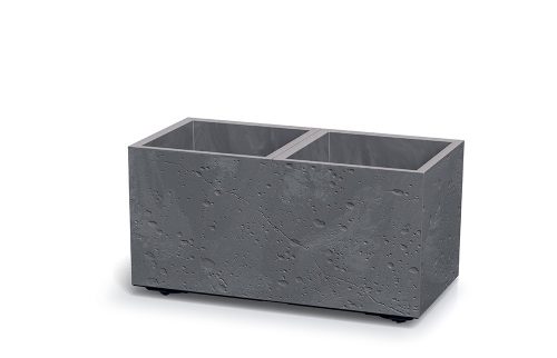 Virágcserép Prosperplast SIERRA CASE beton effect  57,7 cm szürke