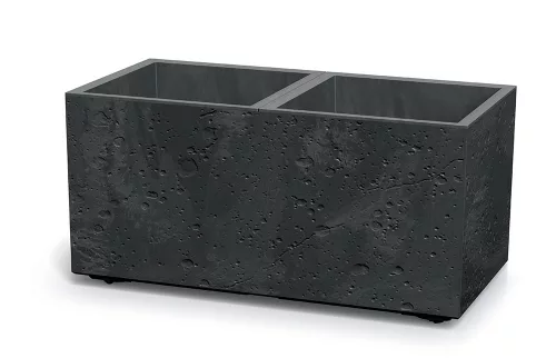 Virágcserép Prosperplast SIERRA CASE beton hatású 77 cm fekete beton
