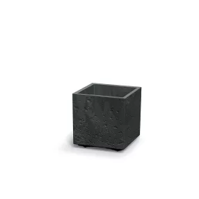   Virágcserép Prosperplast SIERRA SQUARE beton hatás 38,5 cm fekete beton