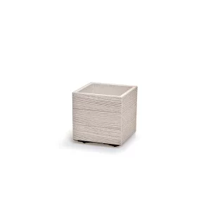   Virágcserép Prosperplast MADERA SQUARE eco fa 28,8 cm fehér eco