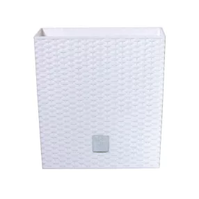 Prosperplast Rato Low virágcserép fehér, 17 x 17 x 17 cm