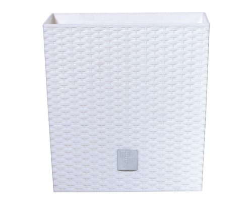 Prosperplast Rato Low virágcserép fehér, 17 x 17 x 17 cm