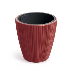   Prosperplast ORO virágcserép betéttel 34,9 cm - szín: retro piros