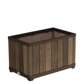 Keter Deco téglalap alakú virágcserép, diófa