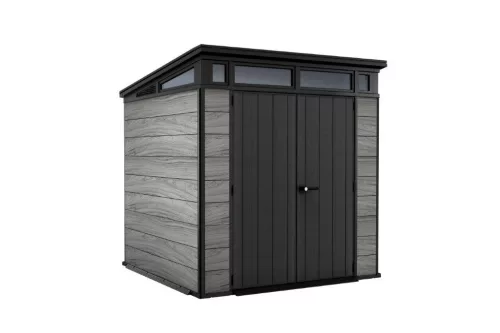 Kerti ház Keter PENT Signature 7x7 Storm Grey, padlóval