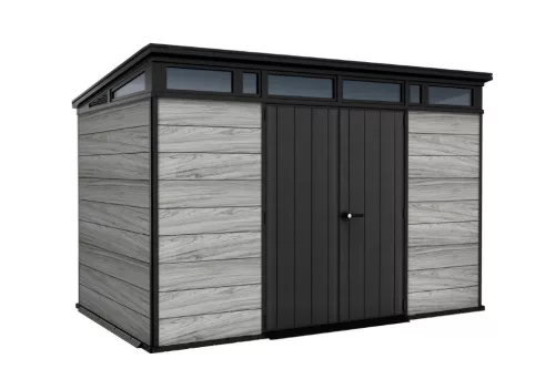 Kerti ház Keter PENT Signature 11x7 Storm Grey, padlóval