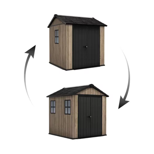 Keter Apex 7,5 x 7 Ashwood kerti ház, padlóval