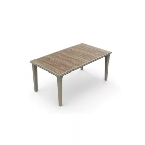 Keter Deco Futura 160 ashwood / cappuccino kerti asztal