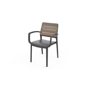 Keter Deco Porto karfás kerti szék walnut / grafit