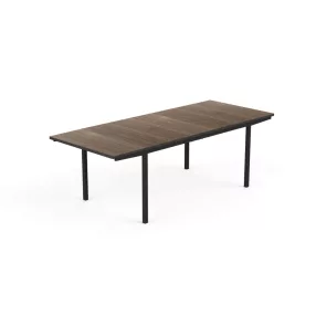   Keter Porto 160–240 kihúzható kerti asztal, walnut / grafit