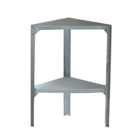   G21 Sarok fémpolc  42x42 cm , kerti házakba és üvegházakba