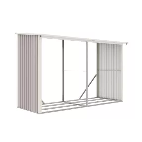 G21 WOH 682 tüzifa tároló - 302 x 119 cm, szürke