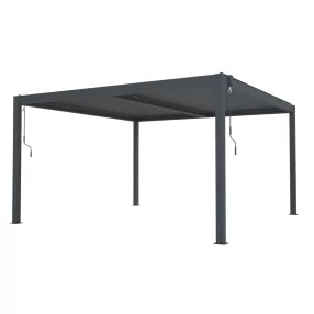   Bioklimatikus pergola G21 Austin 4x4 m, antracit színű alumínium