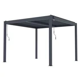   G21 Austin Premium 3x3 m bioklimatikus pergola, antracit alumínium