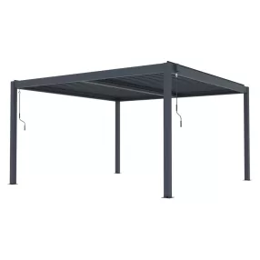   G21 Austin Premium 4x4 m bioklimatikus pergola, antracit alumínium