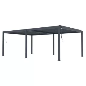   G21 Austin Premium 6x4 m bioklimatikus pergola, antracit alumínium