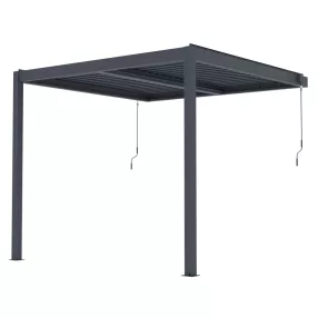   G21 Trenton Premium 3x3 m bioklimatikus pergola, antracit alumínium