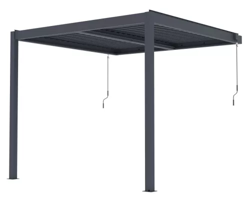 G21 Trenton Premium 3x3 m bioklimatikus pergola, antracit alumínium