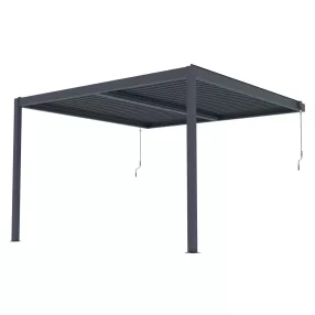   G21 Trenton Premium 4x4 m bioklimatikus pergola, antracit alumínium