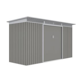 Kerti ház G21 GRAH 483 - 340 x 142 cm, metál szürke