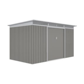 Kerti ház G21 GRAH 700 - 340 x 206 cm, metál szürke