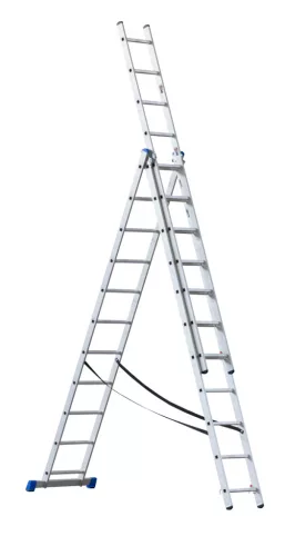 G21 háromrészes létra 7,6 m 3x11 létrafok - 2. osztály