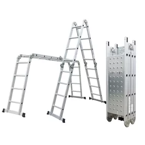   G21 GA-SZ-4x4-4,6M multifunkciós alumínium létra + dobogó