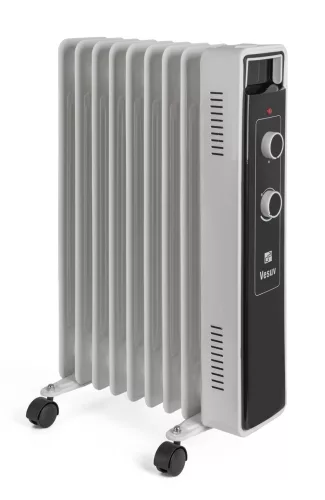 G21 Vesuv olajradiátor fehér, 9 elem, 2000 W