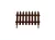 Prosperplast GARDEN CLASSIC kerítés 35cm x 3,2m barna