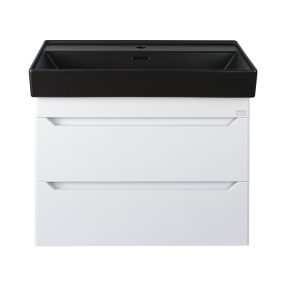   TMP SHARP 60 fali fürdőszobabútor - CeraStyle SHARP FEKETE mosdóval - 60 x 48 cm