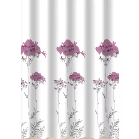   Zuhanyfüggöny - FLOWERS - Impregnált textil - 180 x 200 cm